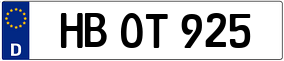 Trailer License Plate
